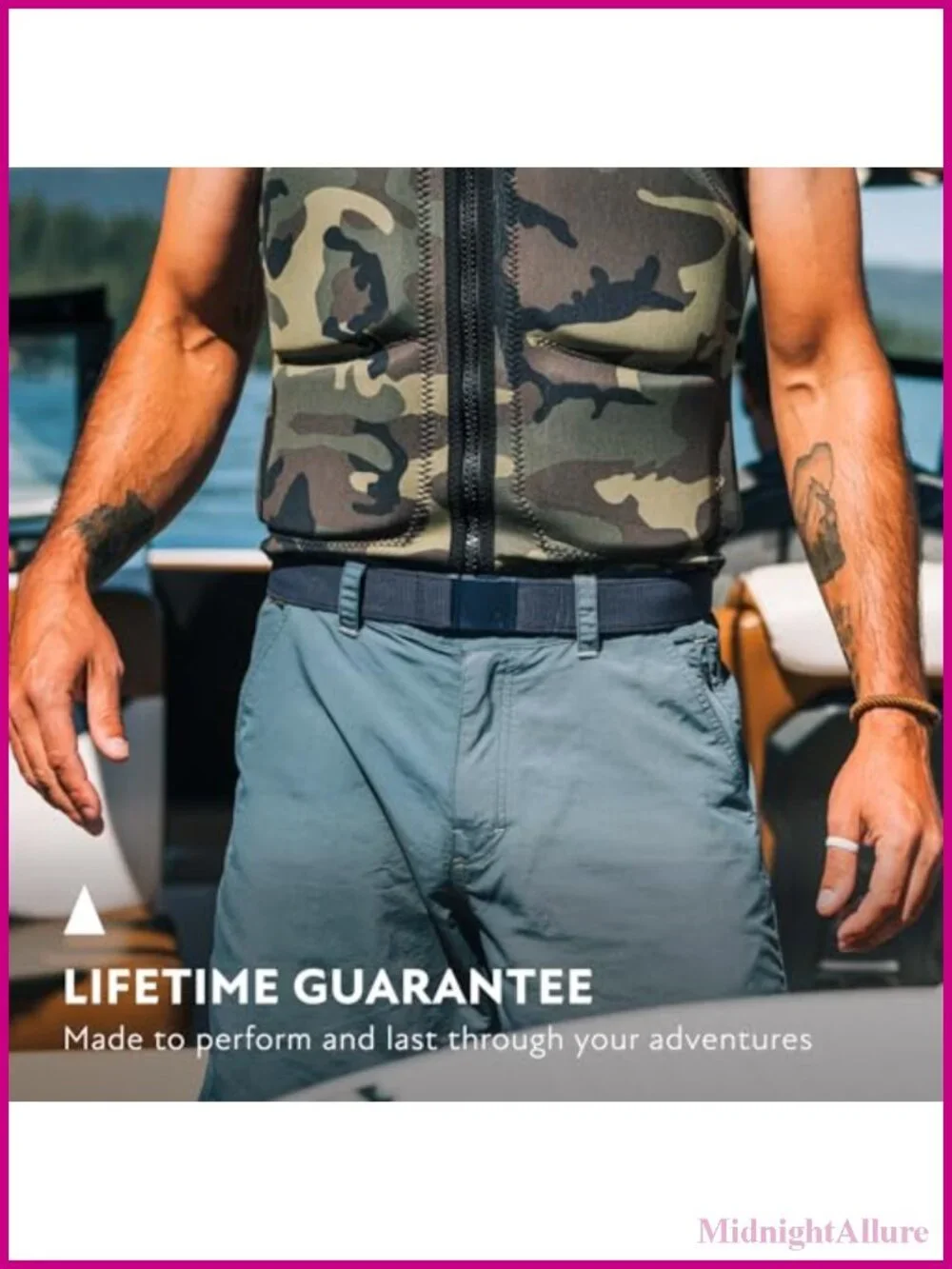 Unisex Adventure Stretch Belt Custom Fit Metal-Free Buckle